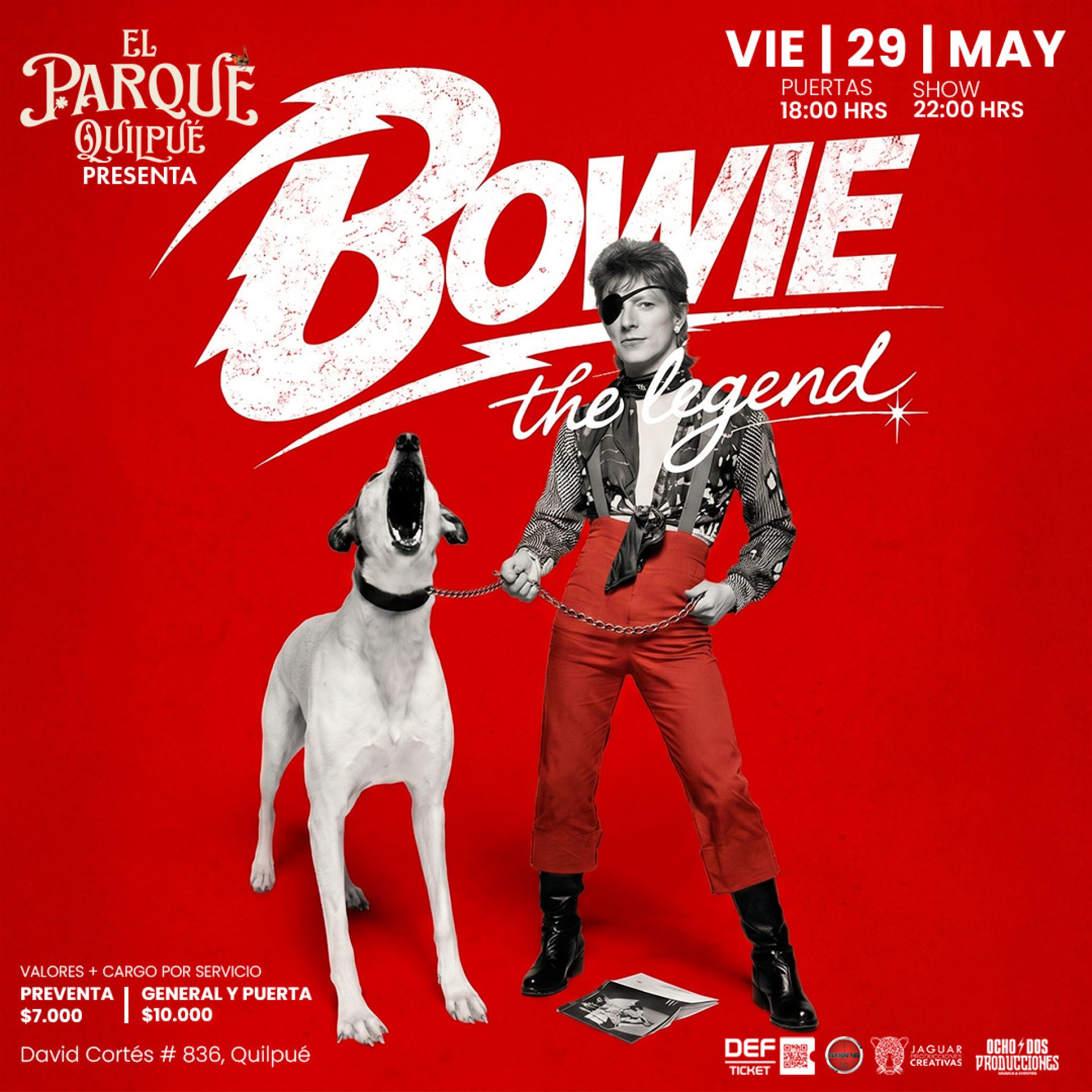 BOWIE EL PARQUE QUILPUÉ 29.05 1080X1080